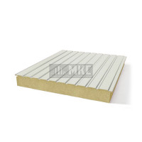 Двухслойные сэндвич панели пенополиизоцианурат, ширина 1000 мм, толщина 180 мм, RAL9002