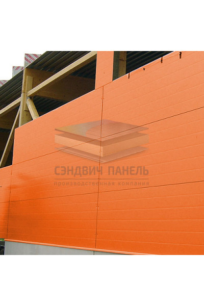 Гладкие сэндвич панели комбинированные (мин. вата и ППС), ширина 1000 мм, толщина 20 мм, RAL2004