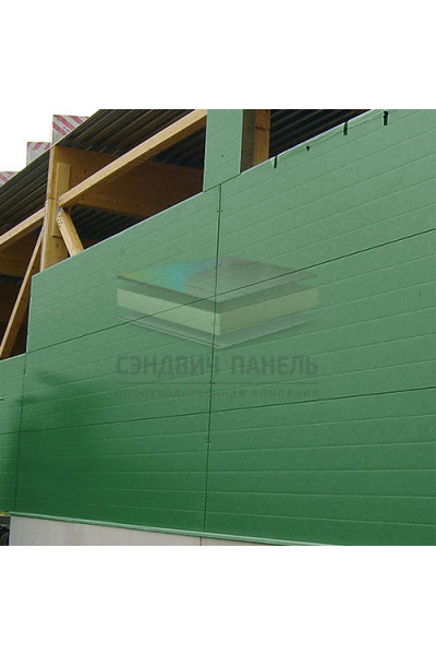 Гладкие сэндвич панели комбинированные (мин. вата и ППС), ширина 1200 мм, толщина 30 мм, RAL6002 Гладкие сэндвич панели комбинированные (мин. вата и ППС), ширина 1200 мм, толщина 30 мм, RAL6002