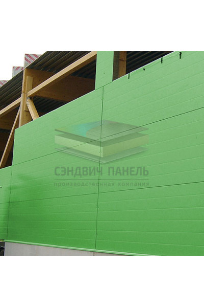 Гладкие сэндвич панели комбинированные (мин. вата и ППС), ширина 1200 мм, толщина 30 мм, RAL6018