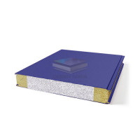 Гладкие сэндвич панели комбинированные (мин. вата и ППС), ширина 1000 мм, толщина 10 мм, RAL5002