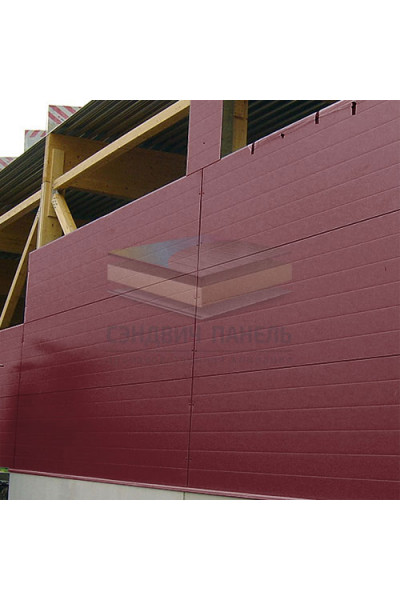 Гладкие сэндвич панели комбинированные (мин. вата и ППС), ширина 1200 мм, толщина 30 мм, RAL3005