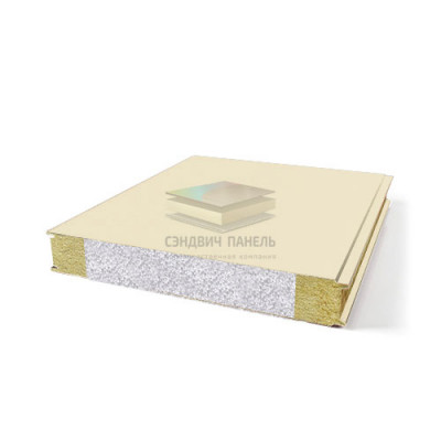 Гладкие сэндвич панели комбинированные (мин. вата и ППС), ширина 1000 мм, толщина 20 мм, RAL1015 Гладкие сэндвич панели комбинированные (мин. вата и ППС), ширина 1000 мм, толщина 20 мм, RAL1015
