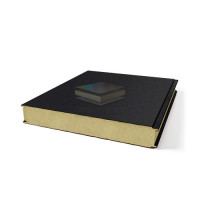 Гладкие сэндвич панели пенополиизоцианурат, ширина 1200 мм, толщина 10 мм, RAL9005