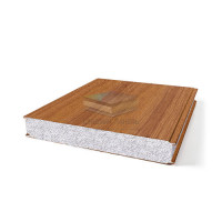 Гладкие сэндвич панели пенополистирол, ширина 1000 мм, толщина 40 мм, Орех