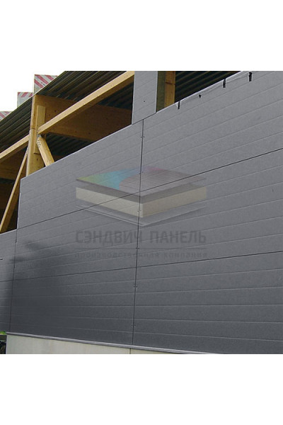 Гладкие сэндвич панели пенополистирол, ширина 1200 мм, толщина 30 мм, RAL7024