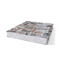 Гладкие сэндвич панели пенополистирол, ширина 1200 мм, толщина 10 мм, Кварцевый сланец