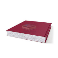 Гладкие сэндвич панели пенополистирол, ширина 1000 мм, толщина 10 мм, Бордо