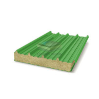 Кровельные сэндвич-панели минеральная вата, ширина 1200 мм, толщина 30 мм, RAL6018