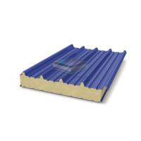 Кровельные сэндвич-панели пенополиизоцианурат, ширина 1000 мм, толщина 20 мм, RAL5002
