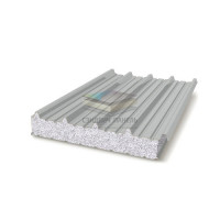 Кровельная сэндвич-панель пенополистирол, ширина 1200 мм, толщина 10 мм, RAL9006