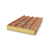 Кровельные сэндвич-панели пенополиуретан, ширина 1200 мм, толщина 20 мм, кирпичная кладка