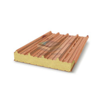 Кровельные сэндвич-панели пенополиуретан, ширина 1000 мм, толщина 50 мм, золотой орех Кровельные сэндвич-панели пенополиуретан, ширина 1000 мм, толщина 50 мм, золотой орех