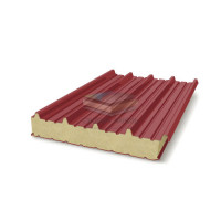Кровельные сэндвич-панели пенополиизоцианурат, ширина 1000 мм, толщина 40 мм, RAL3011
