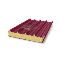 Кровельные сэндвич-панели пенополиуретан, ширина 1000 мм, толщина 20 мм, бордо