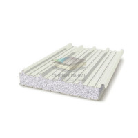 Кровельная сэндвич-панель пенополистирол, ширина 1200 мм, толщина 30 мм, RAL9002