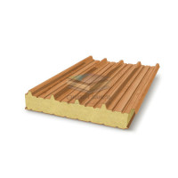 Кровельные сэндвич-панели пенополиуретан, ширина 1000 мм, толщина 20 мм, дуб