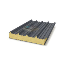 Кровельные сэндвич-панели пенополиуретан, ширина 1000 мм, толщина 30 мм, RAL7024