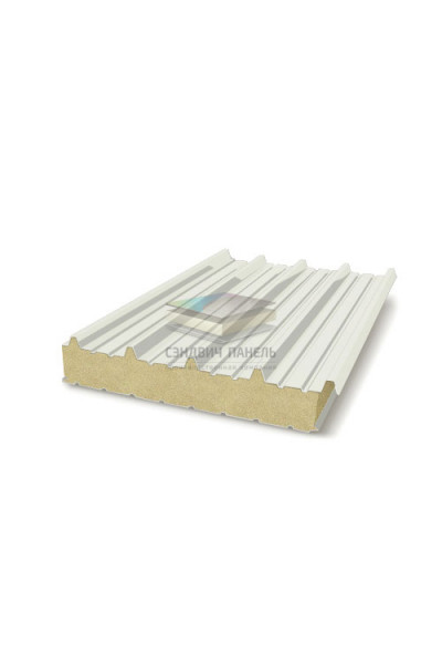 Кровельные сэндвич-панели пенополиизоцианурат, ширина 1200 мм, толщина 40 мм, RAL9002