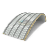 Арочные сэндвич панели комбинированные (Мин. вата и ППС), ширина 1200 мм, толщина 250 мм, RAL7035