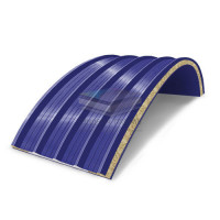 Арочные сэндвич панели комбинированные (Мин. вата и ППС), ширина 1200 мм, толщина 10 мм, RAL5002