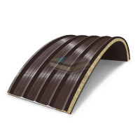 Арочные сэндвич панели комбинированные (Мин. вата и ППС), ширина 1200 мм, толщина 50 мм, RAL8017