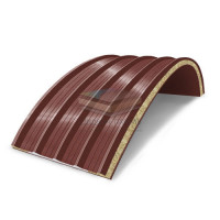 Арочные сэндвич панели комбинированные (Мин. вата и ППС), ширина 1000 мм, толщина 20 мм, RAL3009