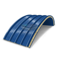 Арочные сэндвич-панели из минеральной ваты, ширина 1200 мм, толщина 10 мм, RAL5005