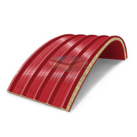 Арочные сэндвич-панели из минеральной ваты, ширина 1200 мм, толщина 30 мм, RAL3020 Арочные сэндвич-панели из минеральной ваты, ширина 1200 мм, толщина 30 мм, RAL3020