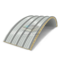 Арочные сэндвич-панели из минеральной ваты, ширина 1000 мм, толщина 10 мм, RAL7035 Арочные сэндвич-панели из минеральной ваты, ширина 1000 мм, толщина 10 мм, RAL7035