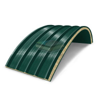 Арочные сэндвич-панели из минеральной ваты, ширина 1200 мм, толщина 40 мм, RAL6005