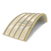 Арочные сэндвич-панели из пенополиизоцианурата, ширина 1200 мм, толщина 40 мм, RAL1015