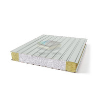 Стеновые сэндвич панели комбинированные (мин. вата и ППС), ширина 1000 мм, толщина 200 мм, RAL7035