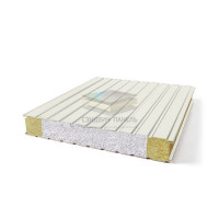 Стеновые сэндвич панели комбинированные (мин. вата и ППС), ширина 1000 мм, толщина 250 мм, RAL9003