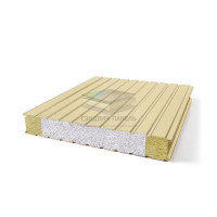 Стеновые сэндвич панели комбинированные (мин. вата и ППС), ширина 1200 мм, толщина 40 мм, RAL1014