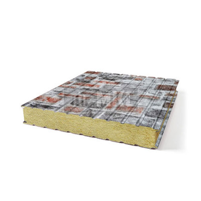 Сэндвич панели с шириной 850мм, ECOSTEEL под камень