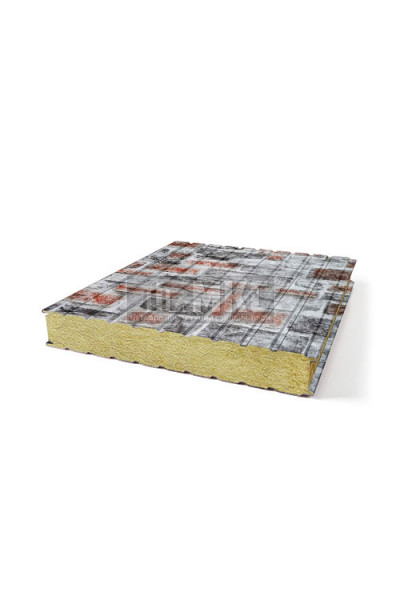 Сэндвич панели с шириной 1250мм, ECOSTEEL под камень