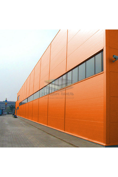 Стеновые сэндвич панели минеральная вата, ширина 1200 мм, толщина 20 мм, RAL2004