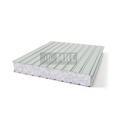 Сэндвич-панель для холодильных камер пенополистирол, ширина 1200 мм, толщина 50 мм, RAL7035