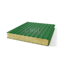 Сэндвич-панель для холодильных камер минеральная вата, ширина 1200 мм, толщина 100 мм, RAL6002