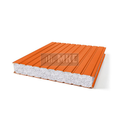 Сэндвич-панель для холодильных камер пенополистирол, ширина 1200 мм, толщина 40 мм, RAL2004