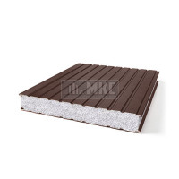 Стеновые сэндвич панели пенополистирол, ширина 1200 мм, толщина 10 мм, RAL8017