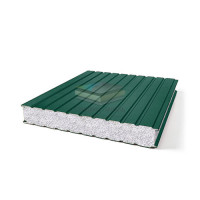 Стеновые сэндвич панели пенополистирол, ширина 1200 мм, толщина 100 мм, RAL6005 Стеновые сэндвич панели пенополистирол, ширина 1200 мм, толщина 100 мм, RAL6005