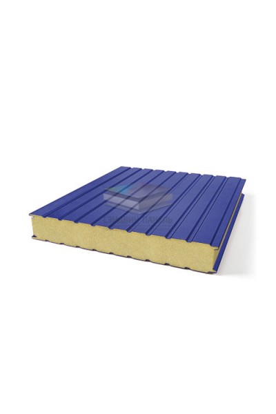 Стеновые сэндвич панели пенополиуретан, ширина 1000 мм, толщина 40 мм, RAL5002