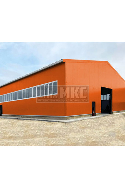 Угловые сэндвич-панели горизонтальные из пенополиизоцианурата, ширина 1000 мм, толщина 20 мм, RAL2004