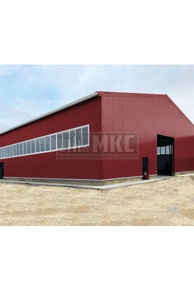 Угловые сэндвич-панели горизонтальные из пенополиизоцианурата, ширина 1000 мм, толщина 10 мм, RAL3011