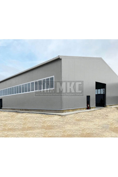 Угловые сэндвич-панели горизонтальные из пенополистирола, ширина 1200 мм, толщина 20 мм, RAL9006