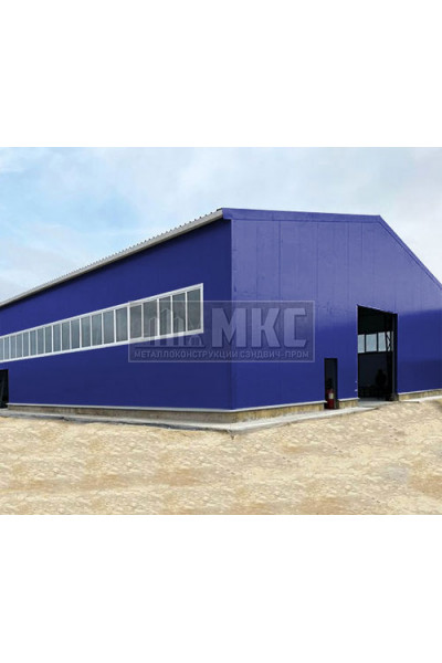 Угловые сэндвич-панели горизонтальные из пенополистирола, ширина 1000 мм, толщина 40 мм, RAL5002 Угловые сэндвич-панели горизонтальные из пенополистирола, ширина 1000 мм, толщина 40 мм, RAL5002