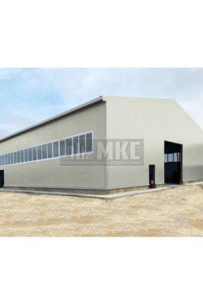 Угловые сэндвич-панели горизонтальные из пенополистирола, ширина 1200 мм, толщина 20 мм, RAL9002