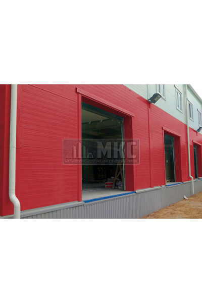 Угловые сэндвич-панели вертикальные из минеральной ваты, ширина 1000 мм, толщина 20 мм, RAL3020